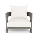 Victoria Lounge Chair | Aluminum Taupe, Panama Blanco,