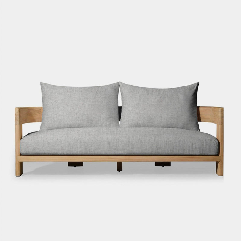 Victoria Teak 2 Seat Sofa | Teak Natural, Copacabana Sand,