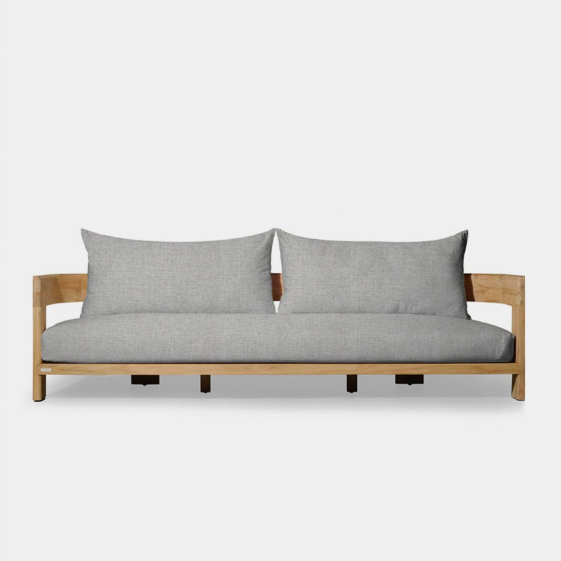 Victoria Teak 3 Seat Sofa | Teak Natural, Copacabana Sand,