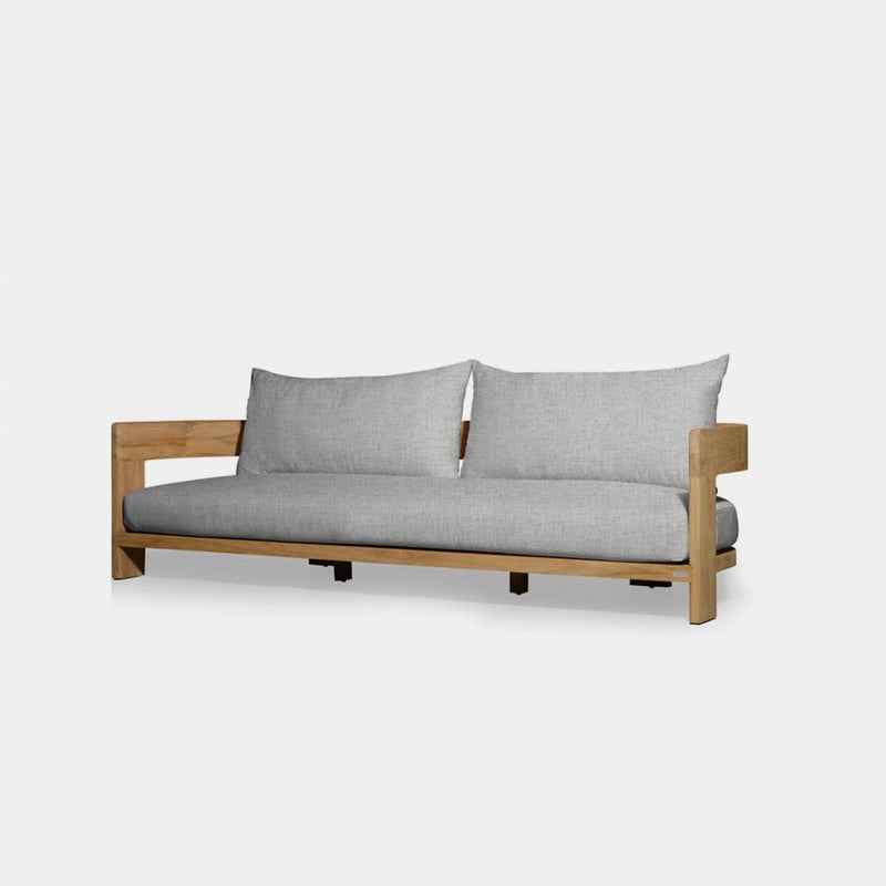 Victoria Teak 3 Seat Sofa | Teak Natural, Copacabana Sand,