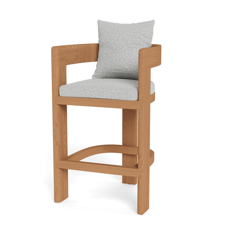 Victoria Teak Bar Stool | Teak Natural, Copacabana Sand,