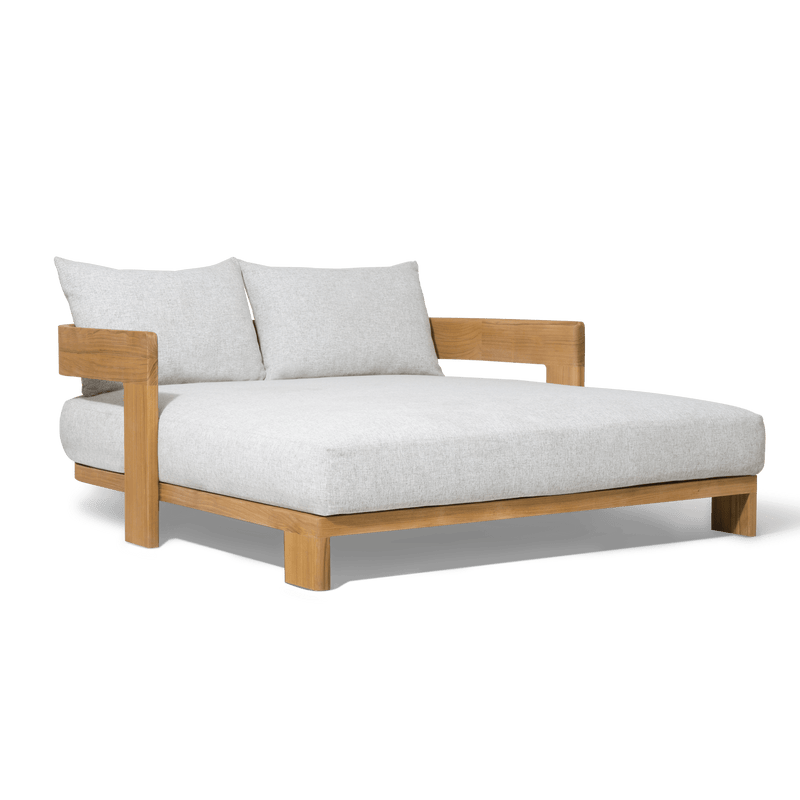 Victoria Teak Daybed | Teak Natural, Copacabana Sand,