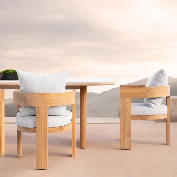 Victoria Teak Dining Chair | Teak Natural, Copacabana Sand,