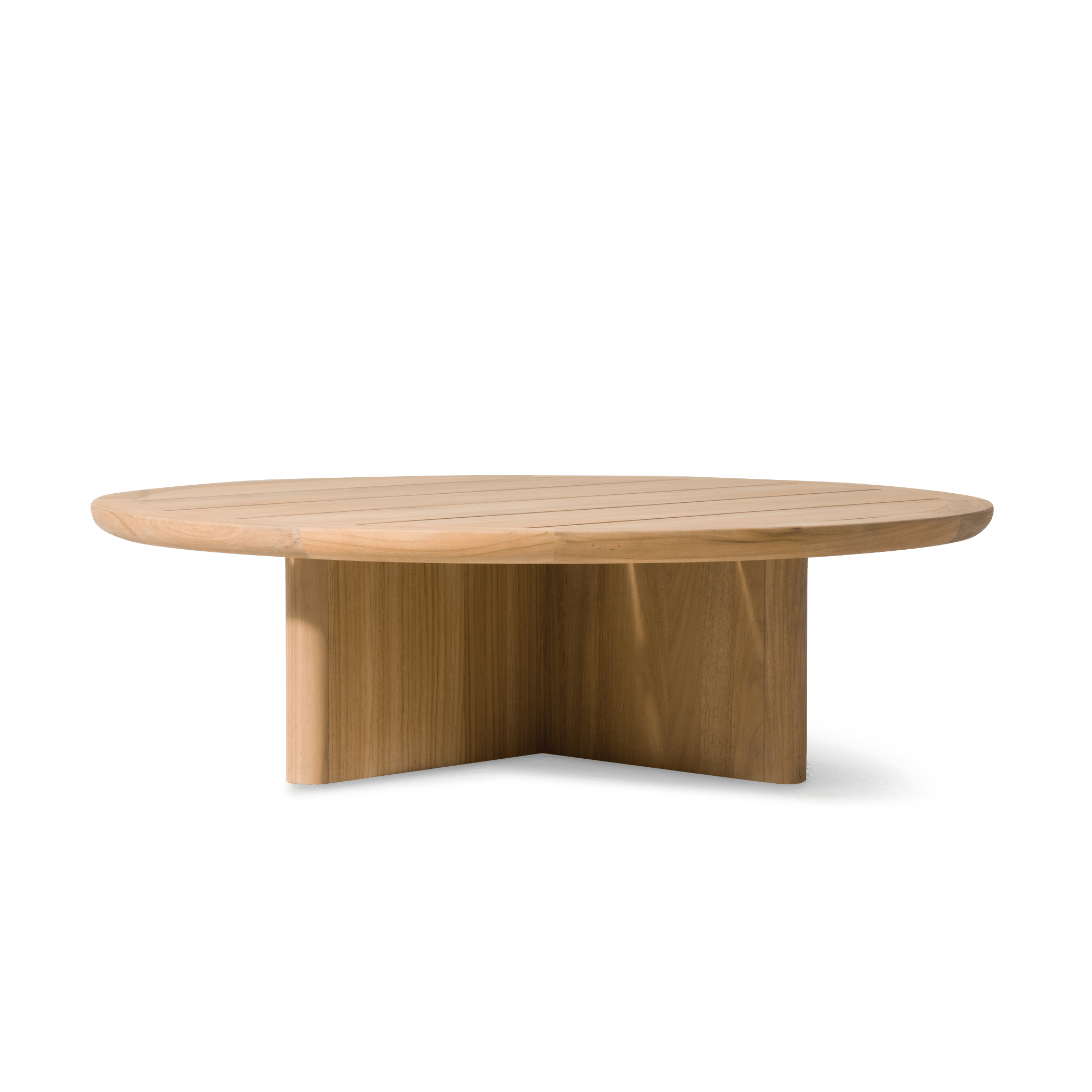 Victoria Teak Round Slatted Coffee Table – Harbour Outdoor Australia