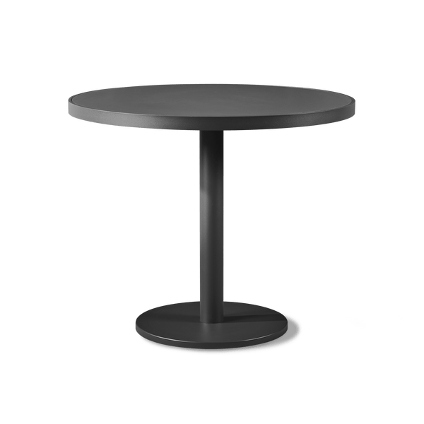 Vienna 36" Round Bistro Table | Aluminum Asteroid, HPCL Charcoal,